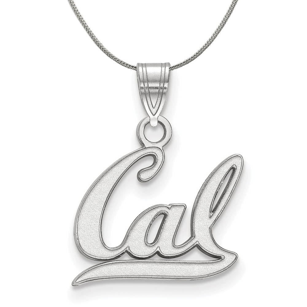Sterling Silver California Berkeley Small 'CAL' Necklace, Item N17433 by The Black Bow Jewelry Co.