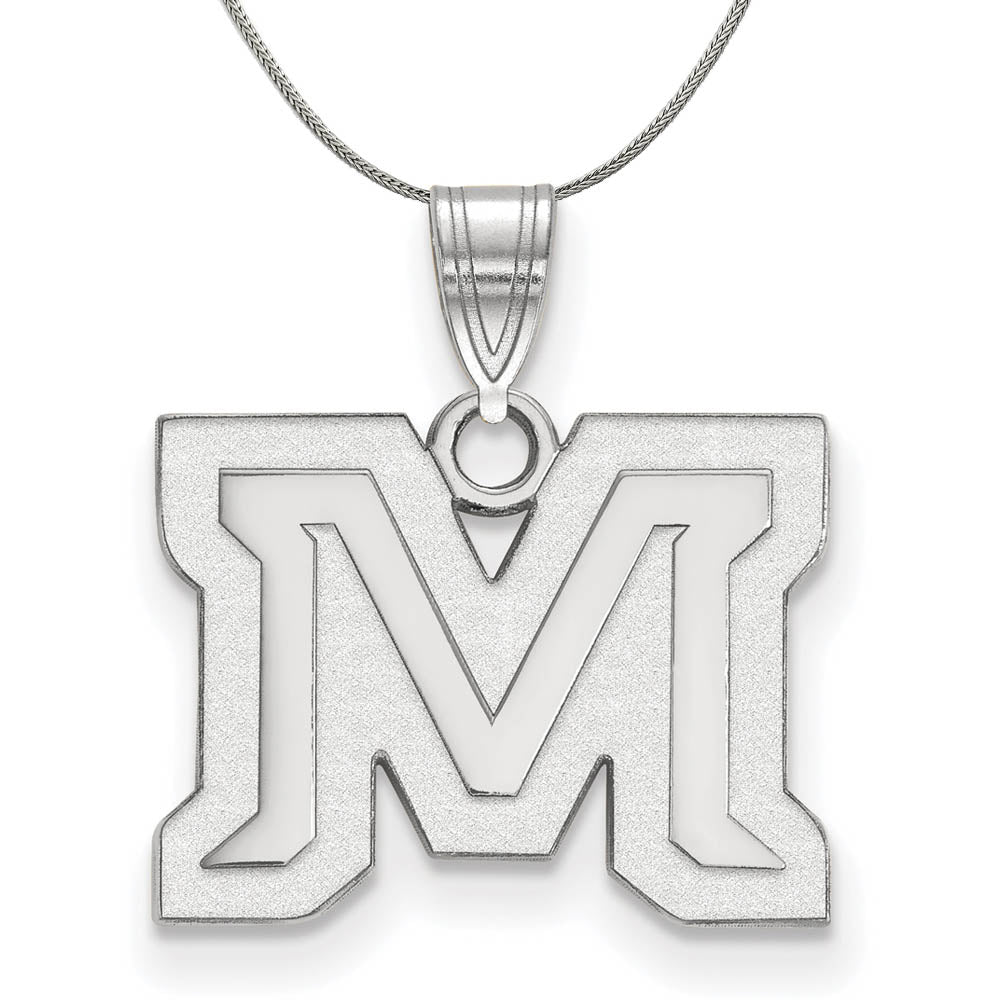 Sterling Silver Montana State Small Pendant Necklace, Item N17488 by The Black Bow Jewelry Co.