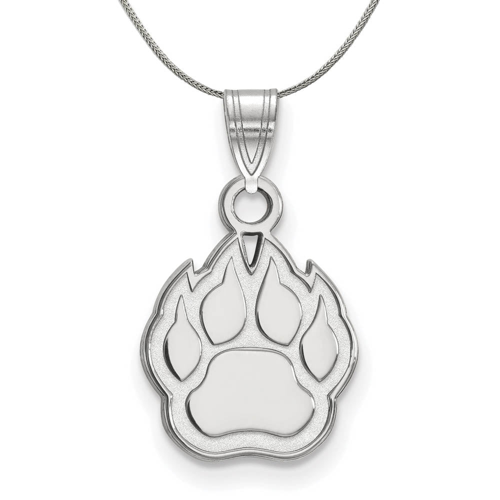 Sterling Silver Northern Illinois U Small Necklace, Item N17511 by The Black Bow Jewelry Co.