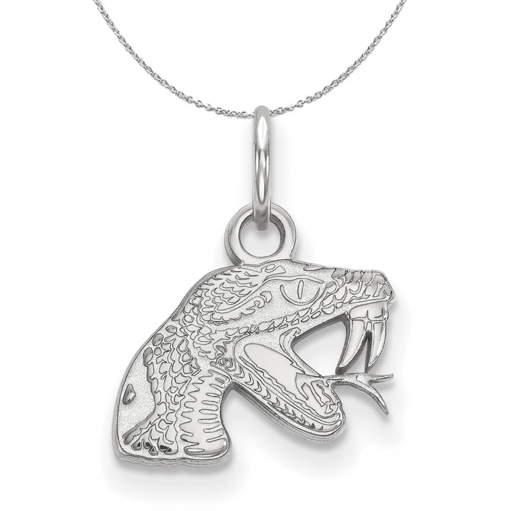 Sterling Silver Florida A&M U XS (Tiny) Pendant Necklace, Item N17632 by The Black Bow Jewelry Co.
