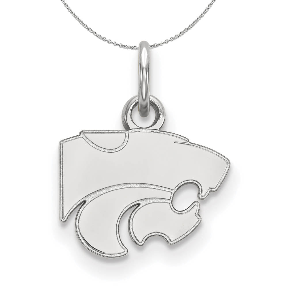 Sterling Silver Kansas State XS (Tiny) Necklace, Item N17639 by The Black Bow Jewelry Co.