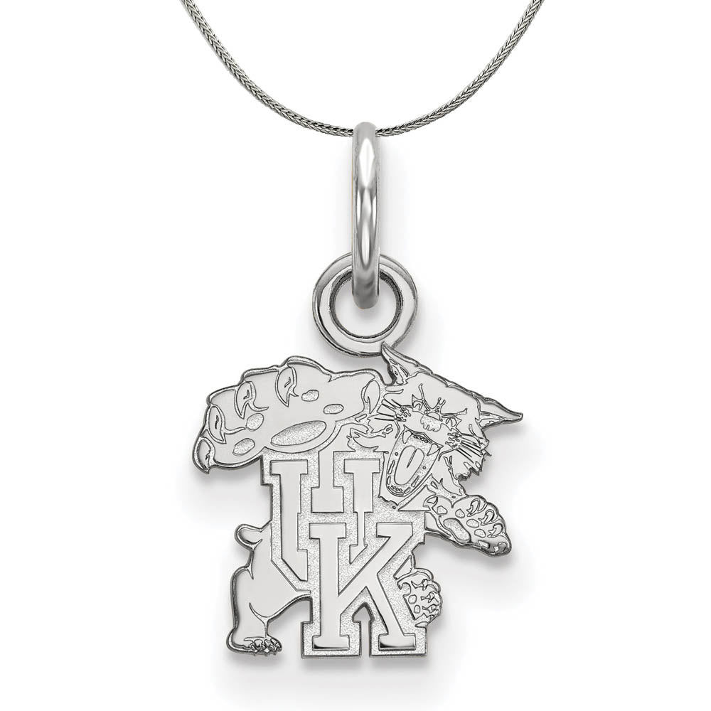 Sterling Silver U. of Kentucky XS (Tiny) Pendant Necklace, Item N17707 by The Black Bow Jewelry Co.