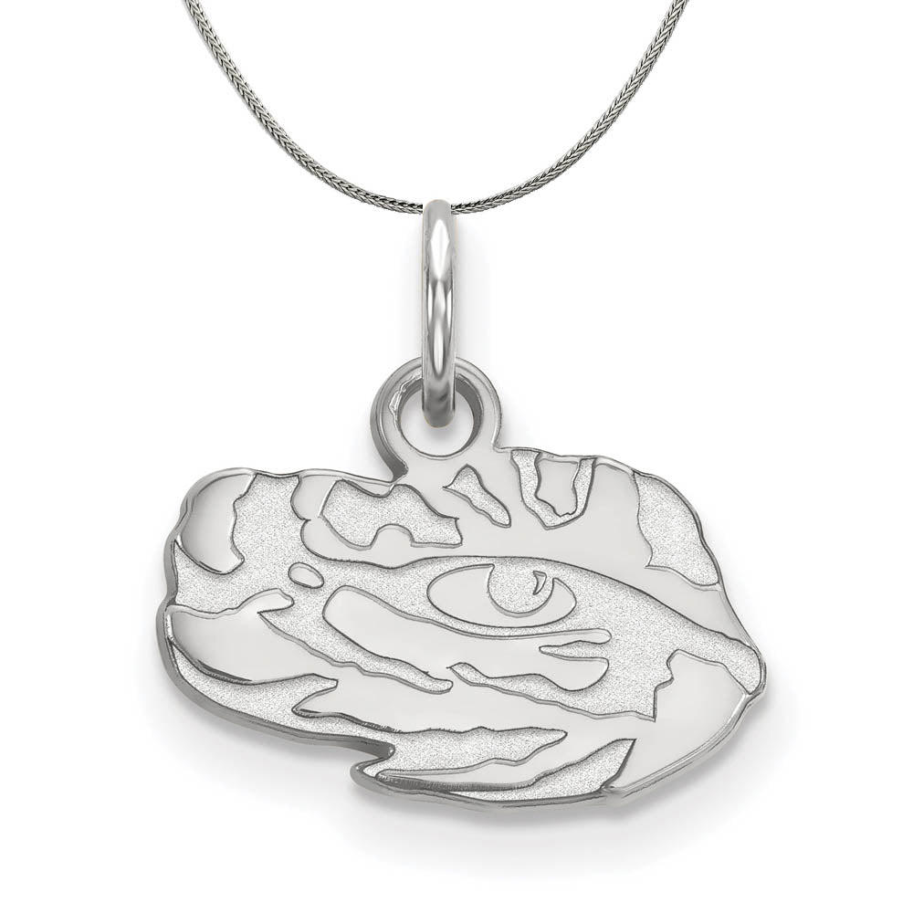 Sterling Silver Louisiana State XS (Tiny) Necklace, Item N17714 by The Black Bow Jewelry Co.