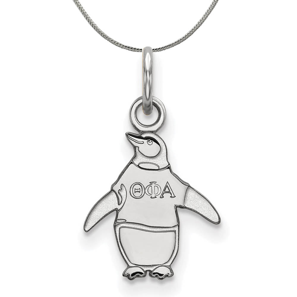 Sterling Silver Theta Phi Alpha XS (Tiny) Pendant Necklace, Item N17987 by The Black Bow Jewelry Co.