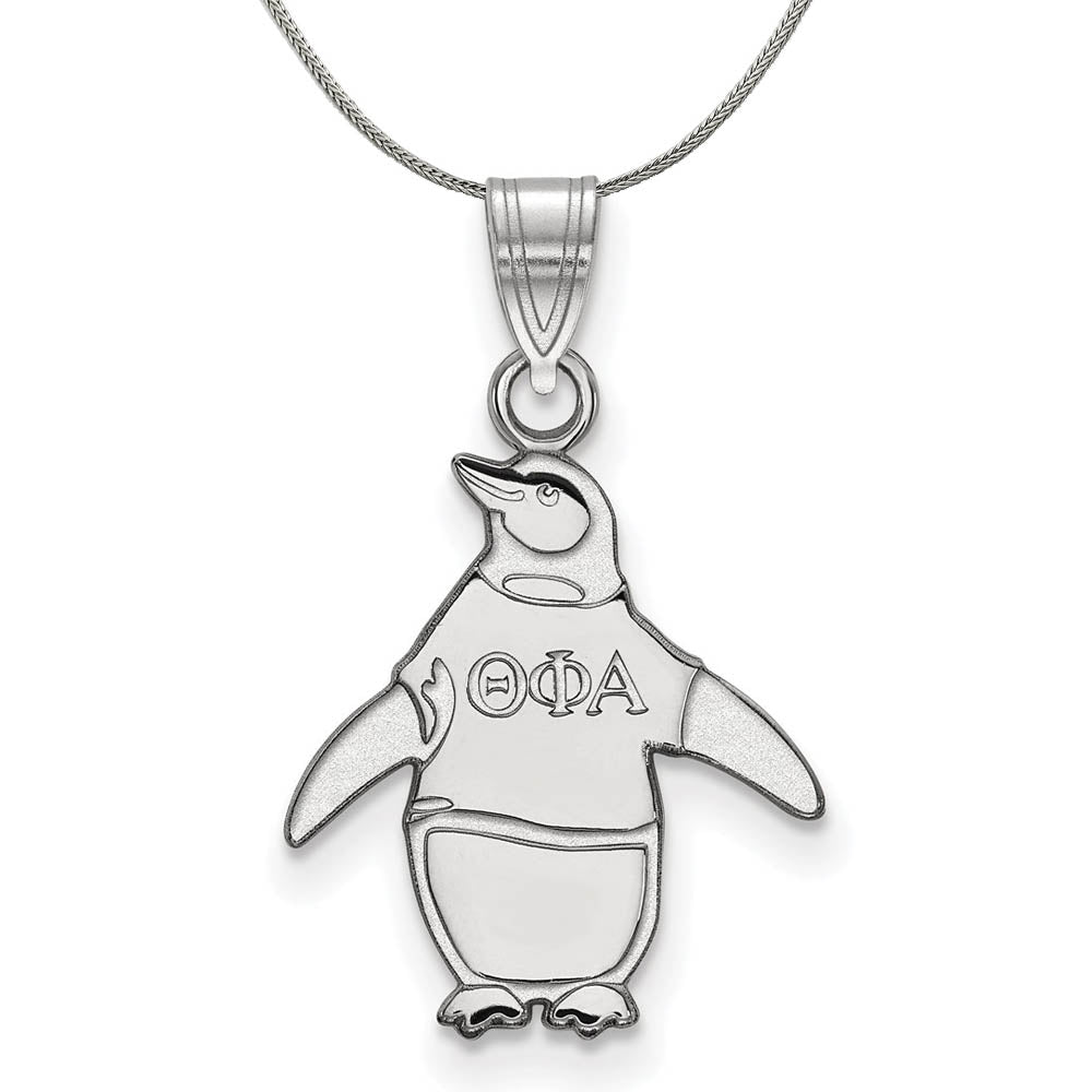 Sterling Silver Theta Phi Alpha Small Pendant Necklace, Item N17988 by The Black Bow Jewelry Co.