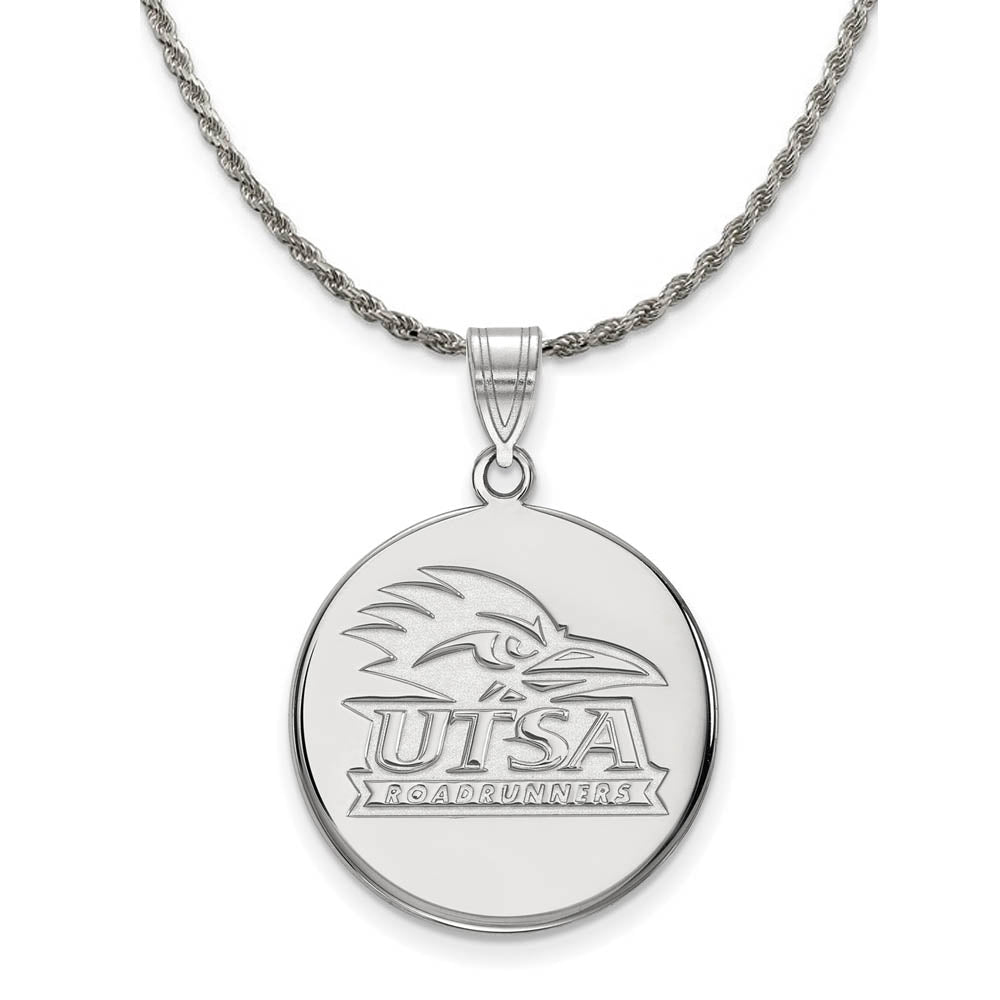 Sterling Silver U. of Texas at San Antonio Large Necklace, Item N18418 by The Black Bow Jewelry Co.