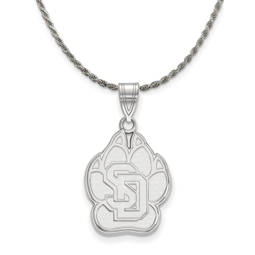 Sterling Silver South Dakota Large Pendant Necklace, Item N18468 by The Black Bow Jewelry Co.