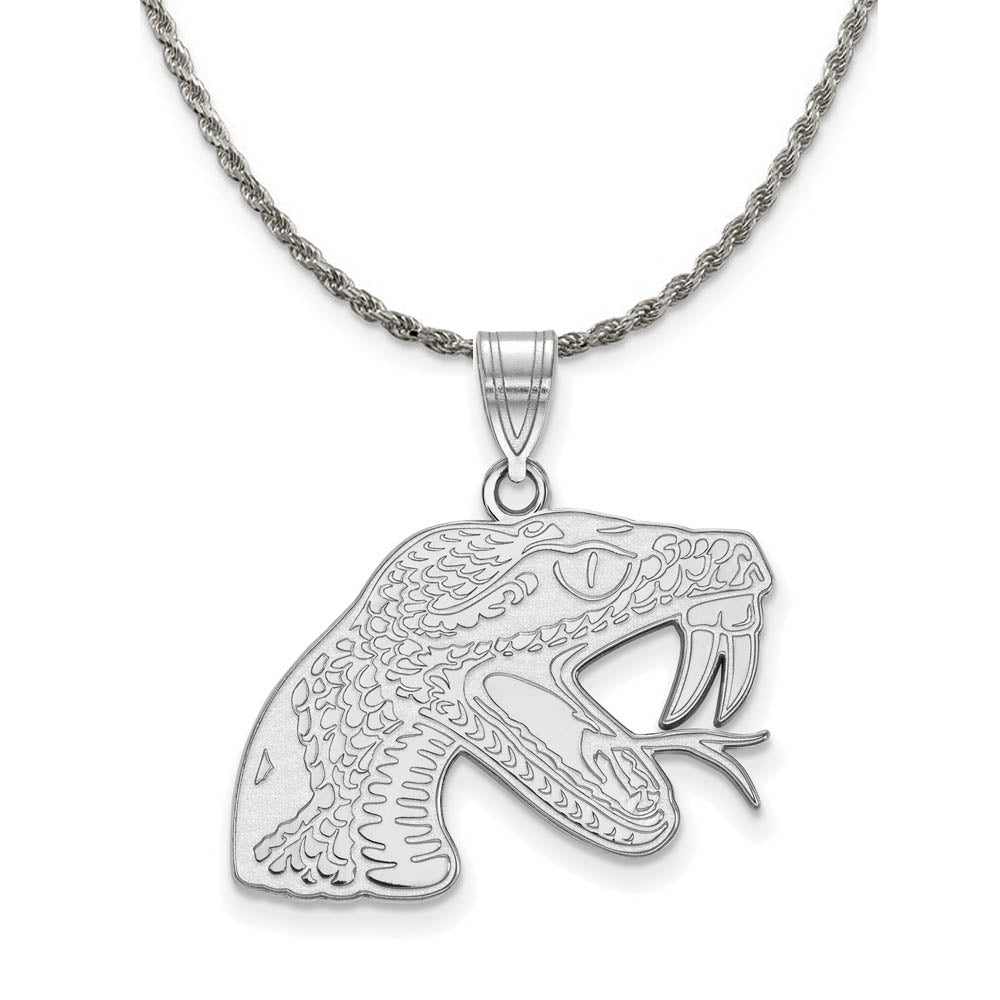 Sterling Silver Florida A&M U Large Pendant Necklace, Item N18508 by The Black Bow Jewelry Co.