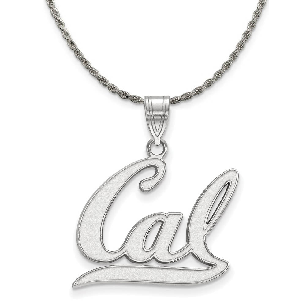 Sterling Silver California Berkeley Large 'Cal' Necklace, Item N18546 by The Black Bow Jewelry Co.