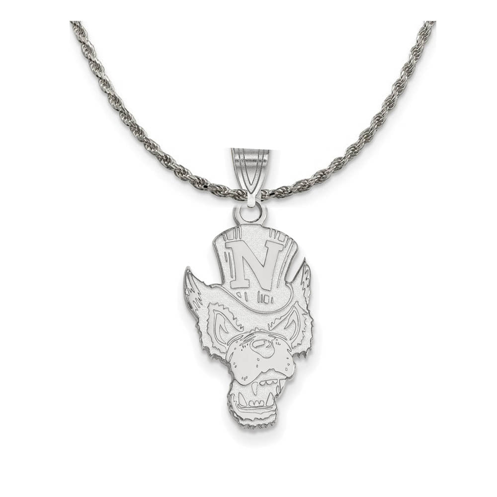 Sterling Silver U. of Nevada Large Pendant Necklace, Item N18612 by The Black Bow Jewelry Co.