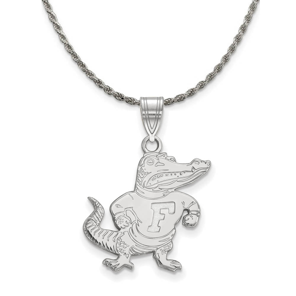 Sterling Silver U. of Florida Large Pendant Necklace, Item N19008 by The Black Bow Jewelry Co.