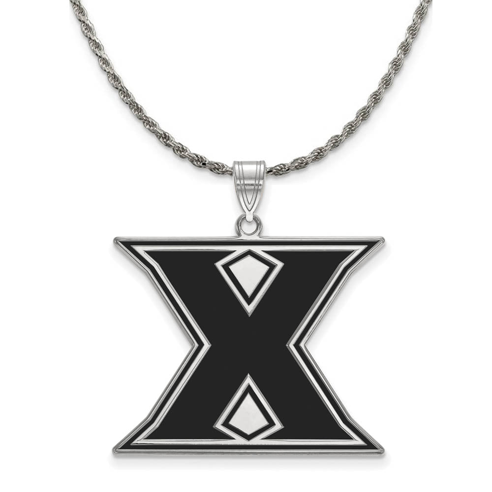 Sterling Silver Xavier U. XL Enamel 'X' Necklace, Item N19087 by The Black Bow Jewelry Co.