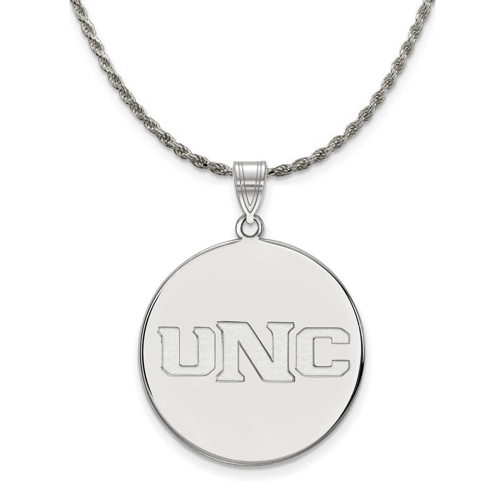 Sterling Silver Northern Colorado XL Disc Pendant Necklace, Item N19227 by The Black Bow Jewelry Co.