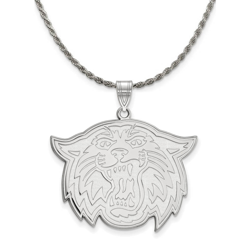 Sterling Silver Villanova U. XL Pendant Necklace, Item N19308 by The Black Bow Jewelry Co.