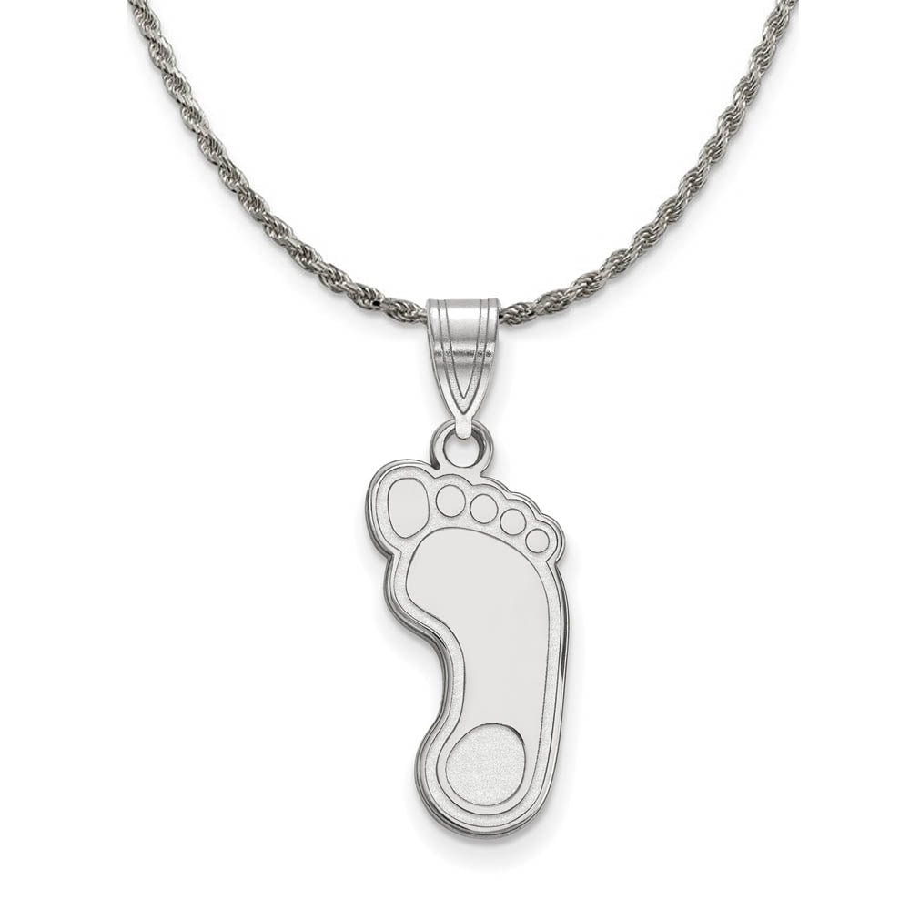 Sterling Silver North Carolina Large Logo Necklace, Item N19414 by The Black Bow Jewelry Co.