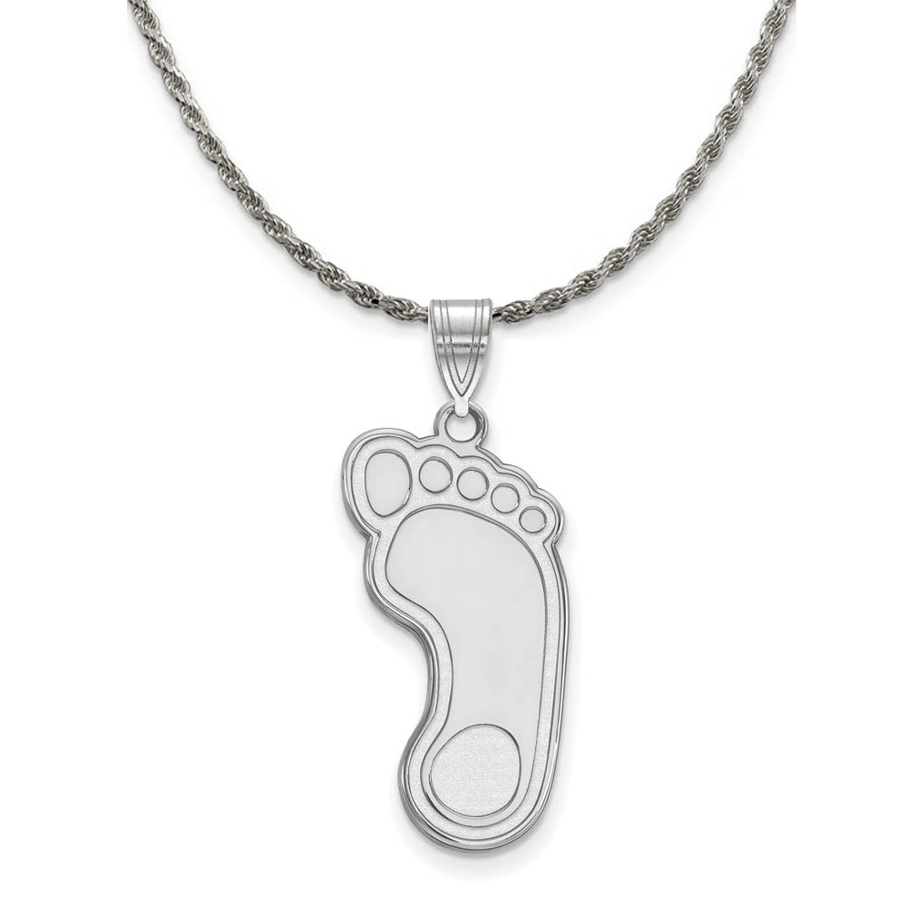 Sterling Silver North Carolina XL Pendant Necklace, Item N19415 by The Black Bow Jewelry Co.