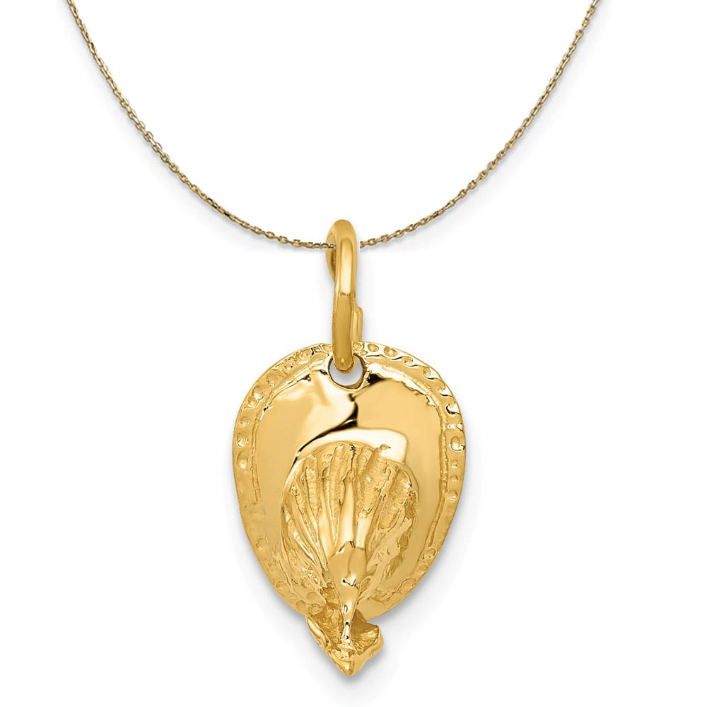 14k Yellow Gold Sm Fireman's Hat Necklace, Item N19542 by The Black Bow Jewelry Co.