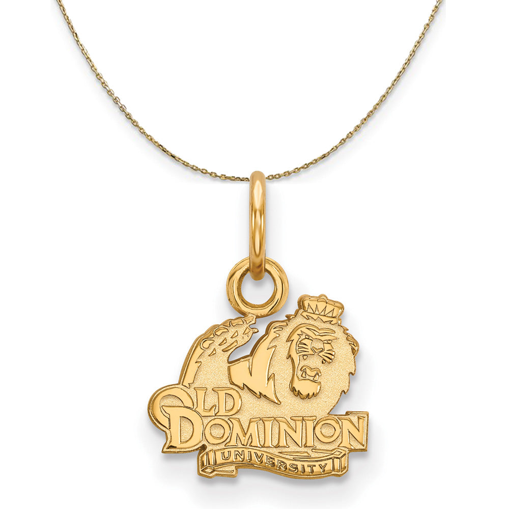 14k Yellow Gold Old Dominion U. X-Small Necklace, Item N20579 by The Black Bow Jewelry Co.