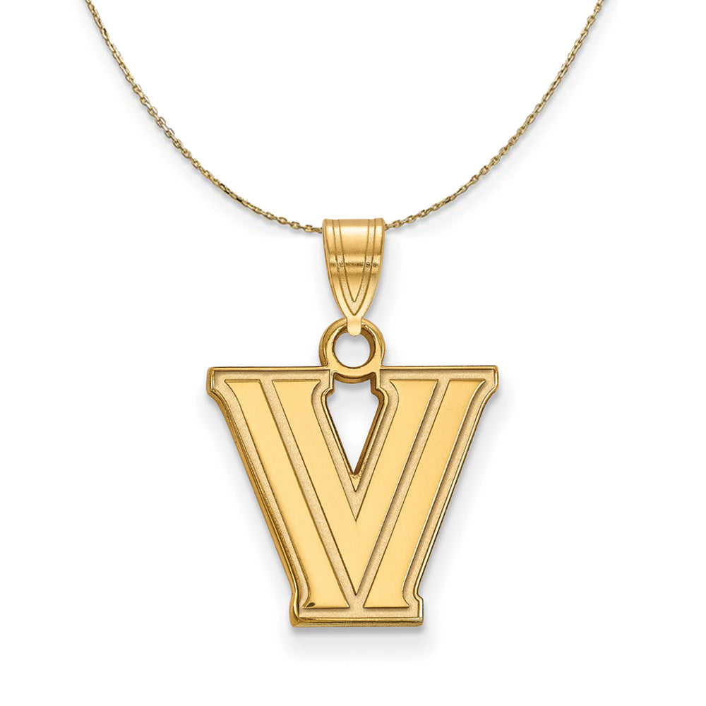 14k Yellow Gold Villanova U. Small 'V' Necklace, Item N20618 by The Black Bow Jewelry Co.