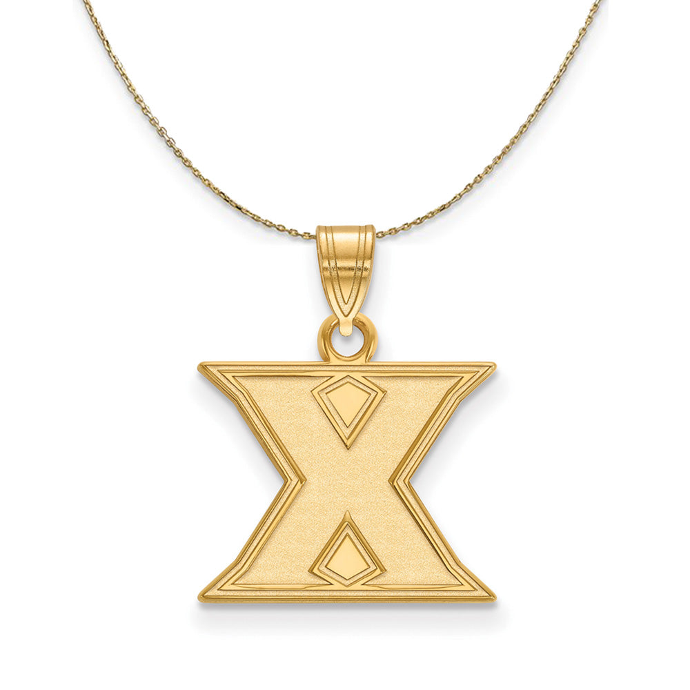 14k Yellow Gold Xavier U. Small Initial X Necklace, Item N20625 by The Black Bow Jewelry Co.