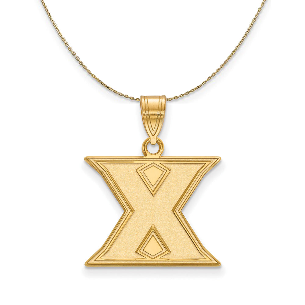 14k Yellow Gold Xavier U. Medium Initial X Necklace, Item N20677 by The Black Bow Jewelry Co.