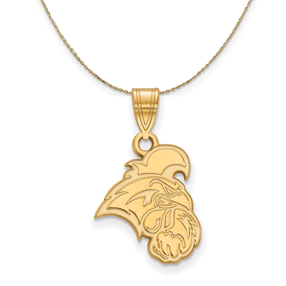 14k Yellow Gold Coastal Carolina U Medium Necklace, Item N20681 by The Black Bow Jewelry Co.