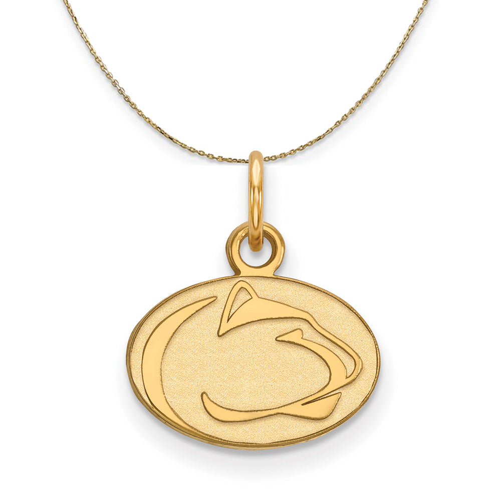 14k Yellow Gold Penn State X-Small Necklace, Item N20696 by The Black Bow Jewelry Co.