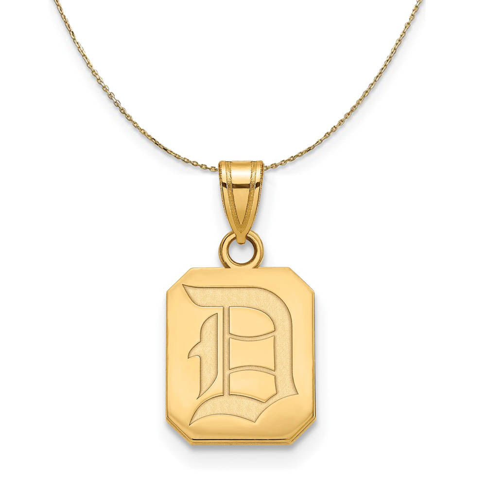 14k Yellow Gold Duquesne U Small Necklace, Item N20724 by The Black Bow Jewelry Co.