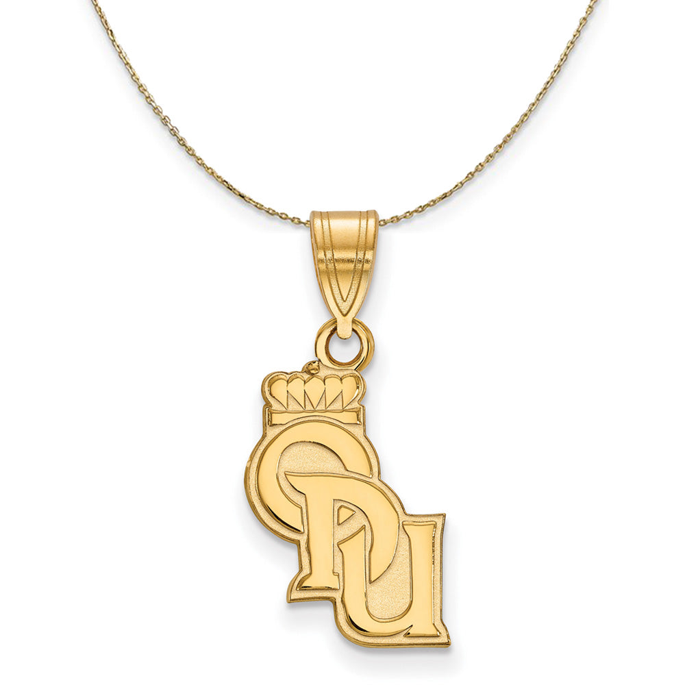 14k Yellow Gold Old Dominion U. Medium Necklace, Item N20761 by The Black Bow Jewelry Co.