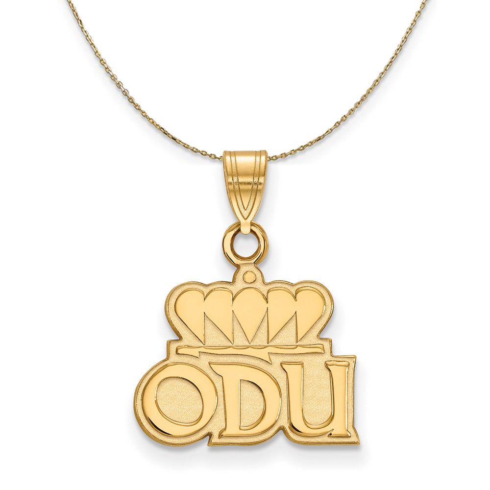 14k Yellow Gold Old Dominion U. Small Necklace, Item N20772 by The Black Bow Jewelry Co.