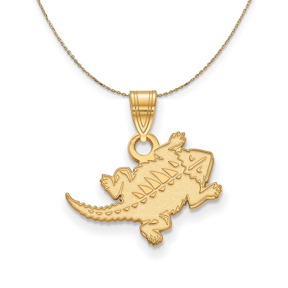 14k Yellow Gold Texas Christian U. Small Necklace, Item N20824 by The Black Bow Jewelry Co.