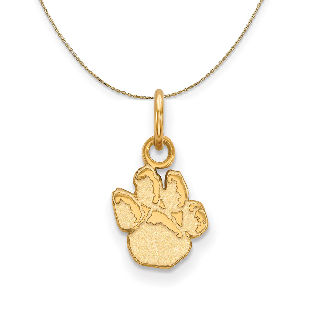 14k Yellow Gold U. of Pittsburgh X-Small Necklace, Item N20867 by The Black Bow Jewelry Co.
