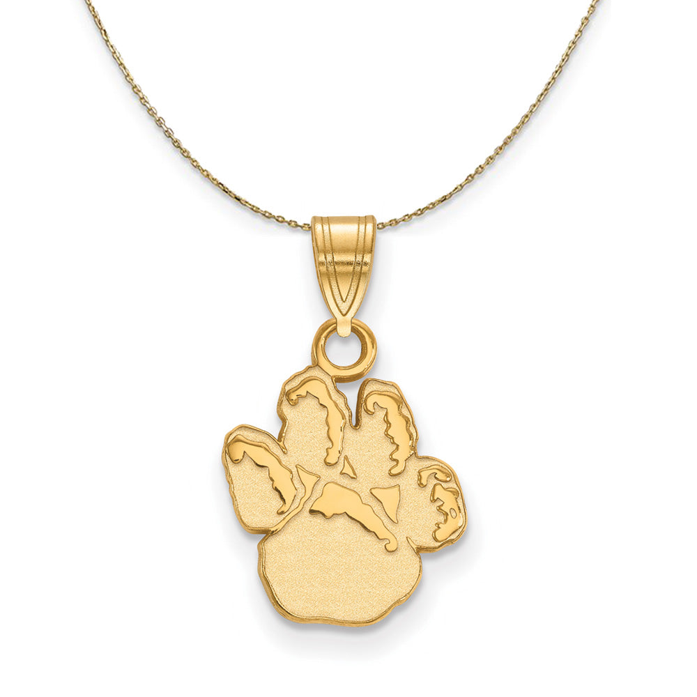 14k Yellow Gold U. of Pittsburgh Small Necklace, Item N20870 by The Black Bow Jewelry Co.