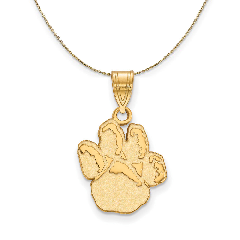 14k Yellow Gold U. of Pittsburgh Medium Necklace, Item N20878 by The Black Bow Jewelry Co.