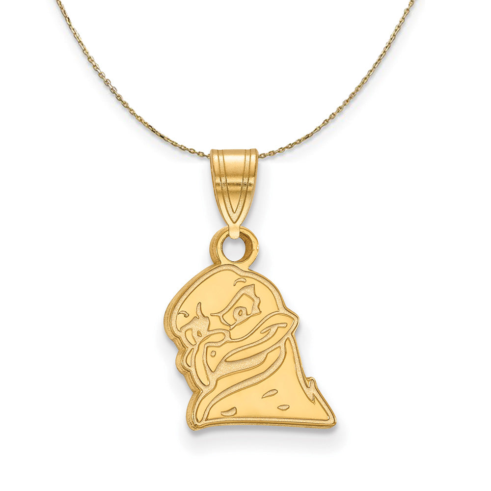 14k Yellow Gold Virginia Tech Small Necklace, Item N20925 by The Black Bow Jewelry Co.