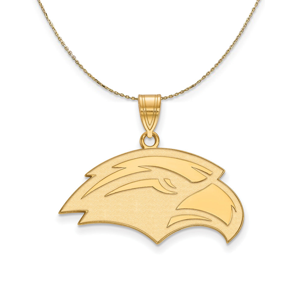 14k Yellow Gold Southern Miss Medium Necklace, Item N20960 by The Black Bow Jewelry Co.