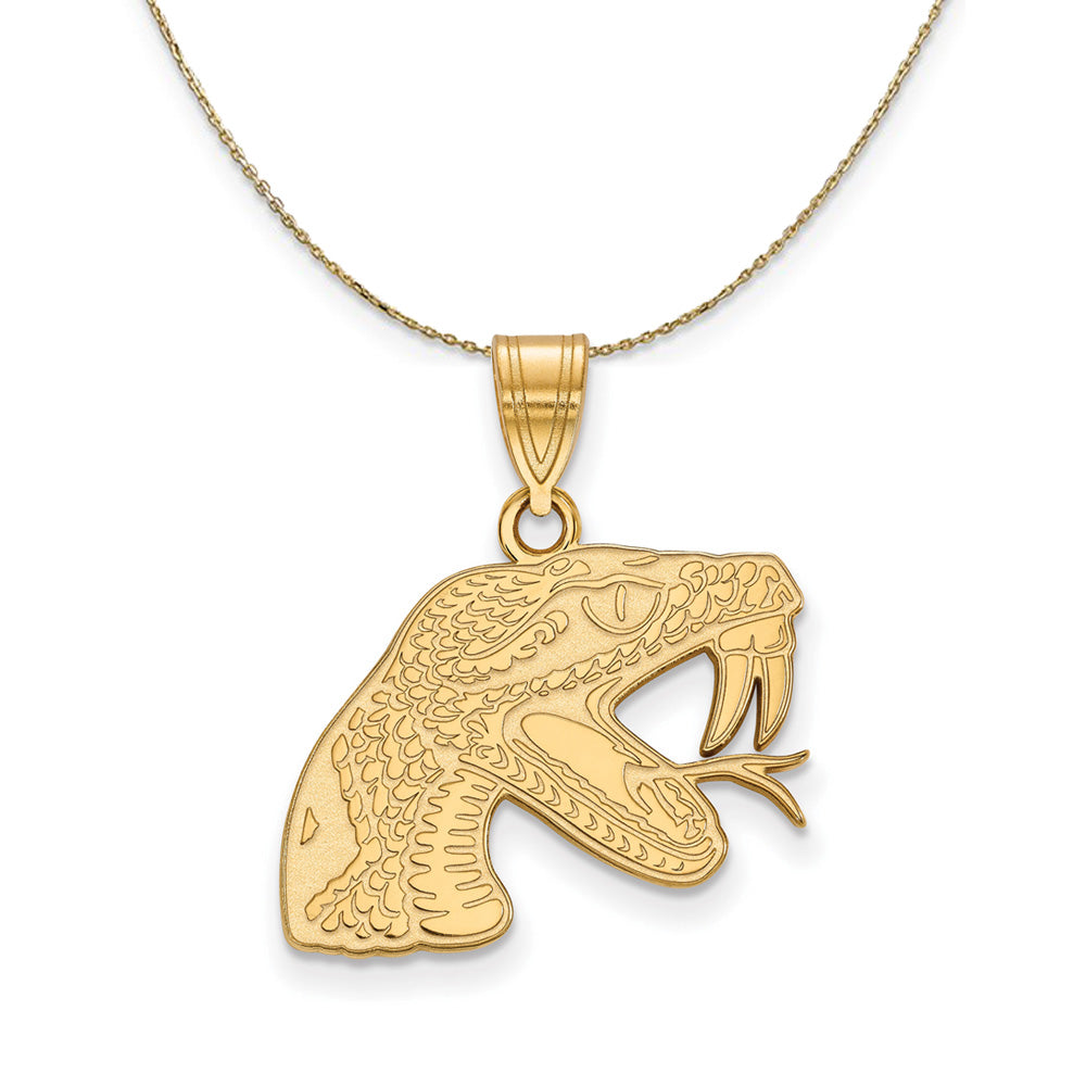 14k Yellow Gold Florida A&M U Medium Necklace, Item N20968 by The Black Bow Jewelry Co.
