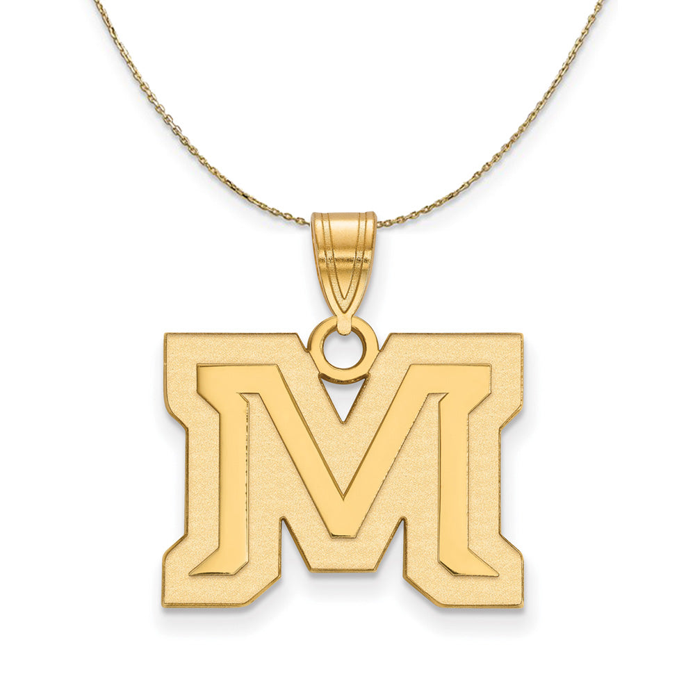 14k Yellow Gold Montana State Medium Necklace, Item N21012 by The Black Bow Jewelry Co.