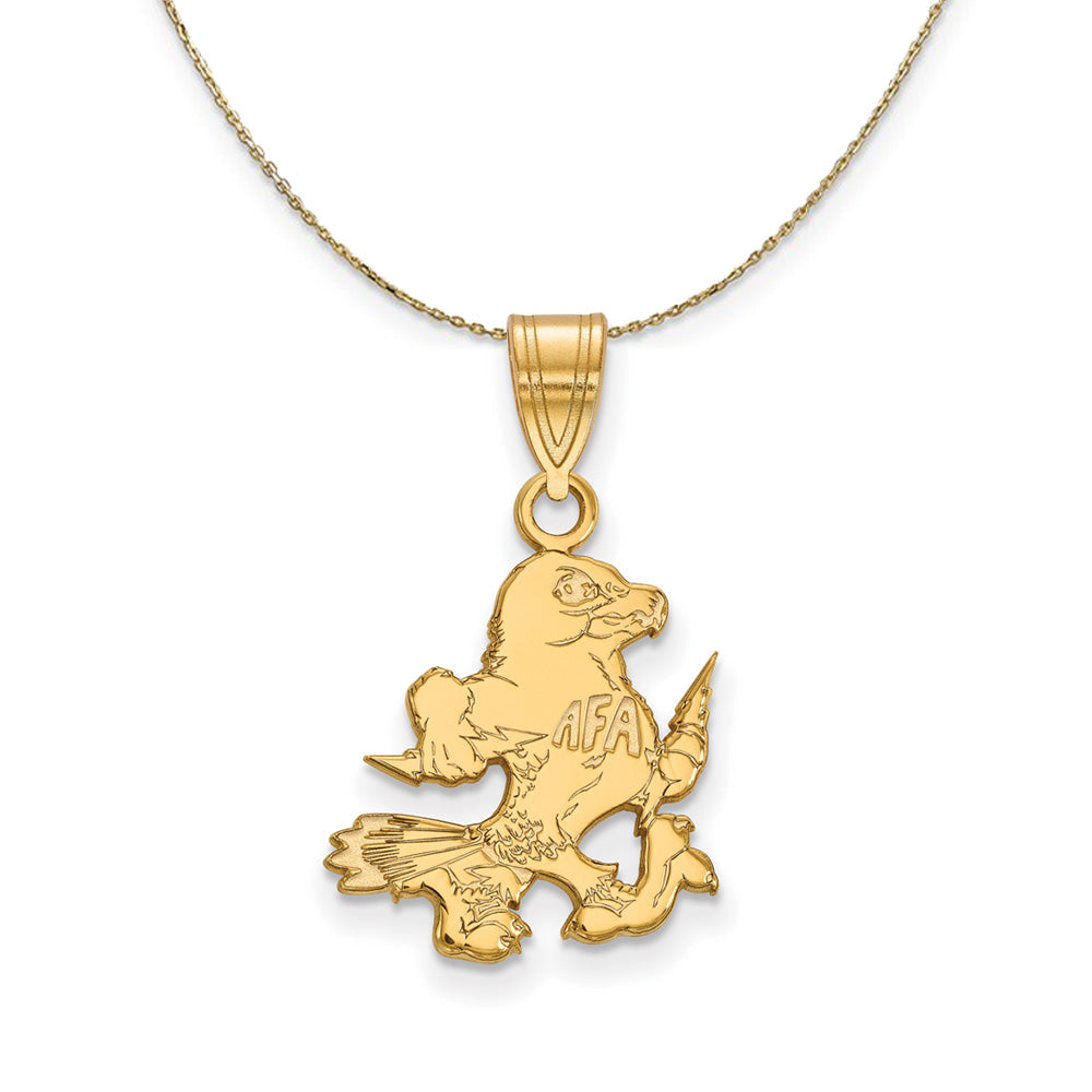 14k Yellow Gold Air Force Academy Medium Necklace, Item N21019 by The Black Bow Jewelry Co.