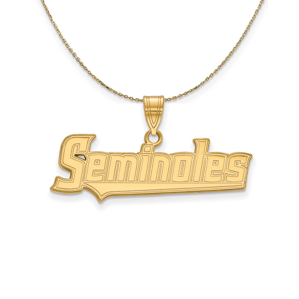 14k Yellow Gold Florida State Medium Necklace, Item N21089 by The Black Bow Jewelry Co.