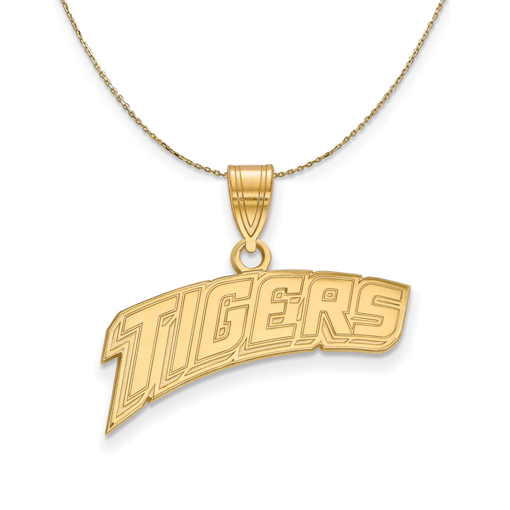 14k Yellow Gold Louisiana State Medium Necklace, Item N21092 by The Black Bow Jewelry Co.