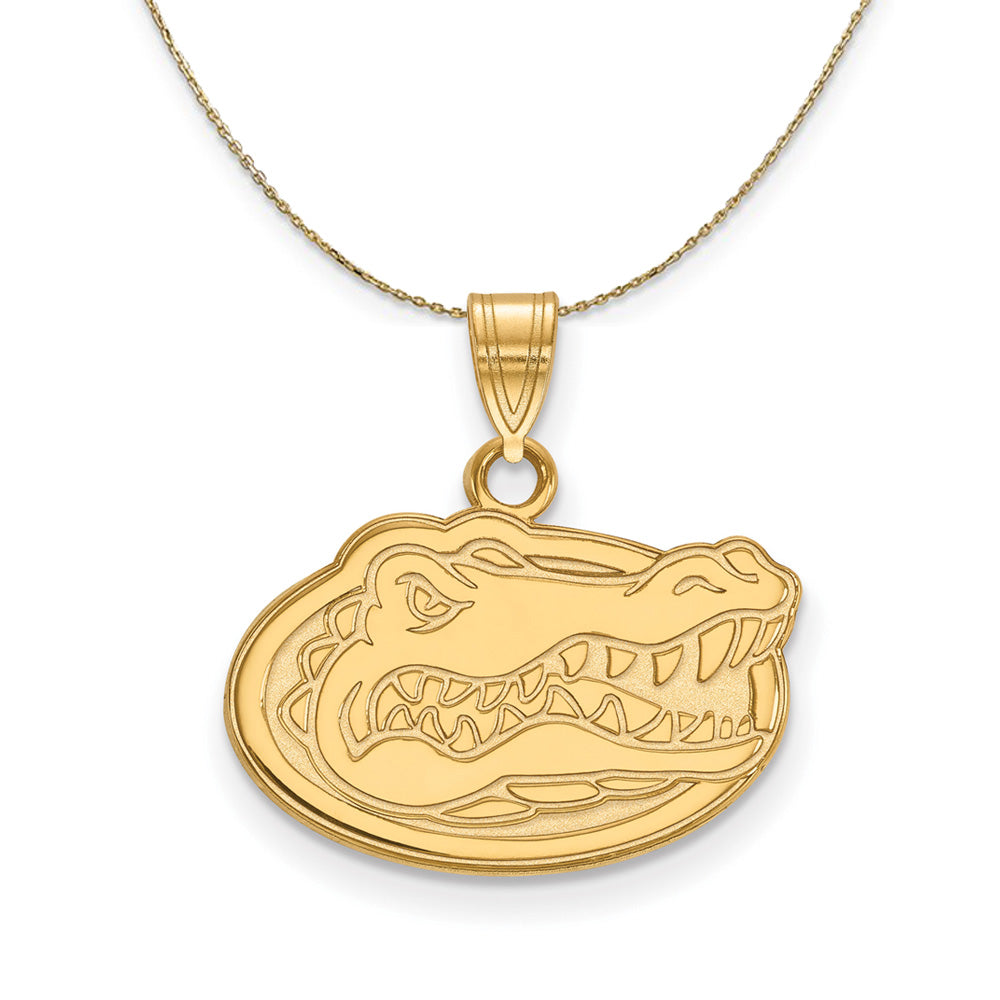14k Yellow Gold U of Florida Small Mascot Necklace, Item N21161 by The Black Bow Jewelry Co.