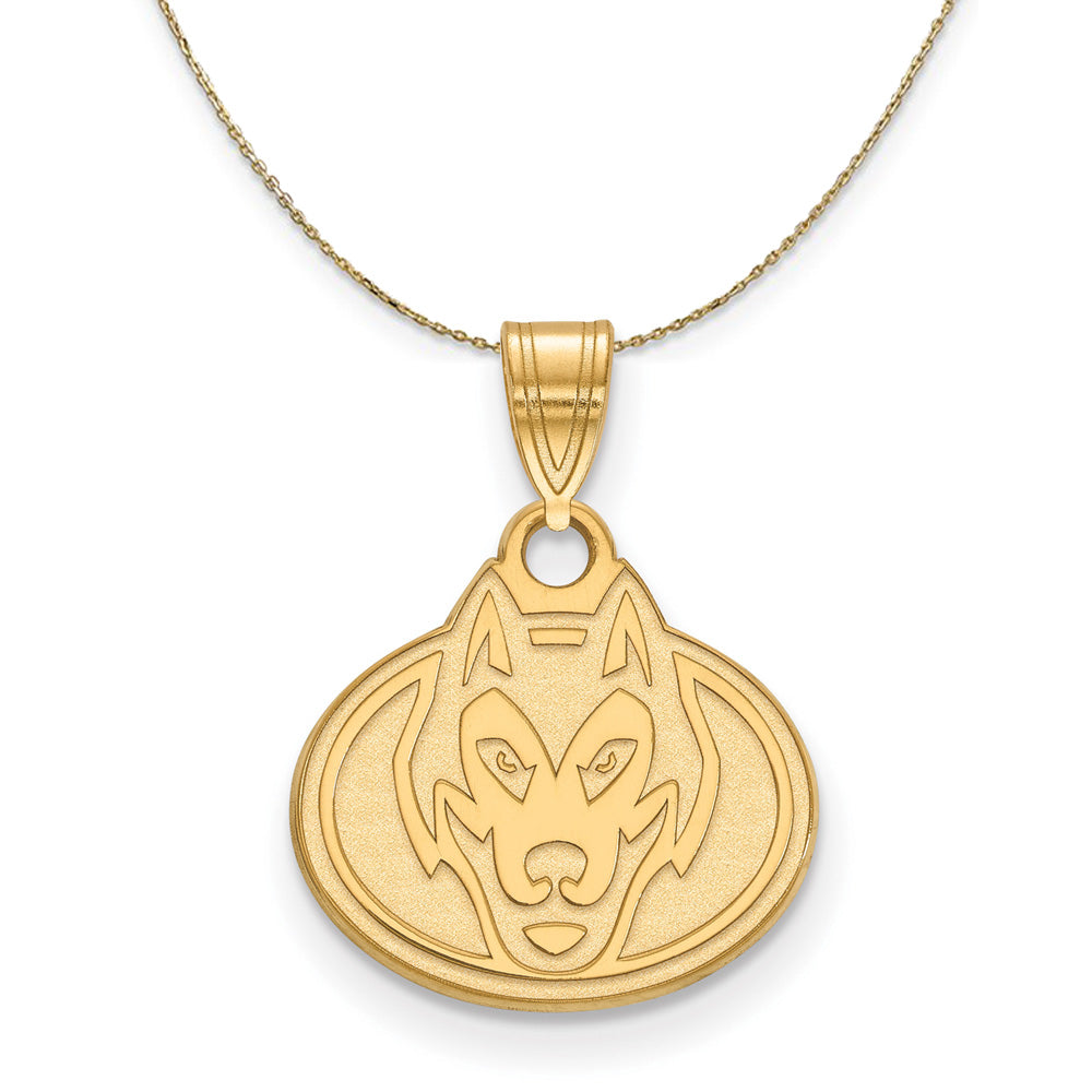14k Yellow Gold St. Cloud State Small Necklace, Item N21196 by The Black Bow Jewelry Co.