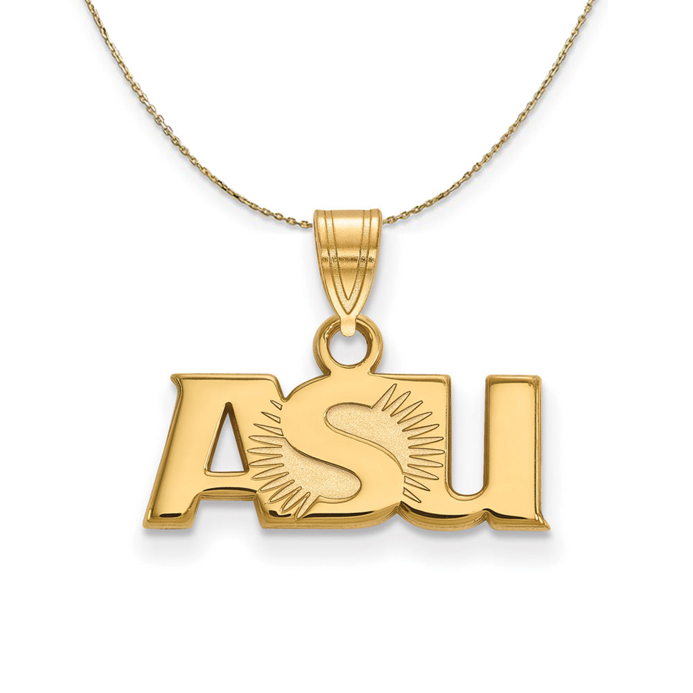 14k Yellow Gold Arizona State Small Necklace, Item N21263 by The Black Bow Jewelry Co.