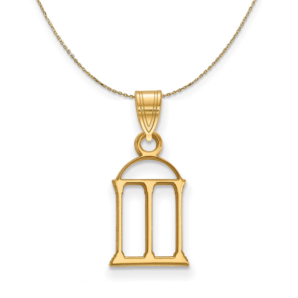 14k Yellow Gold U. of Georgia Small Necklace, Item N21305 by The Black Bow Jewelry Co.