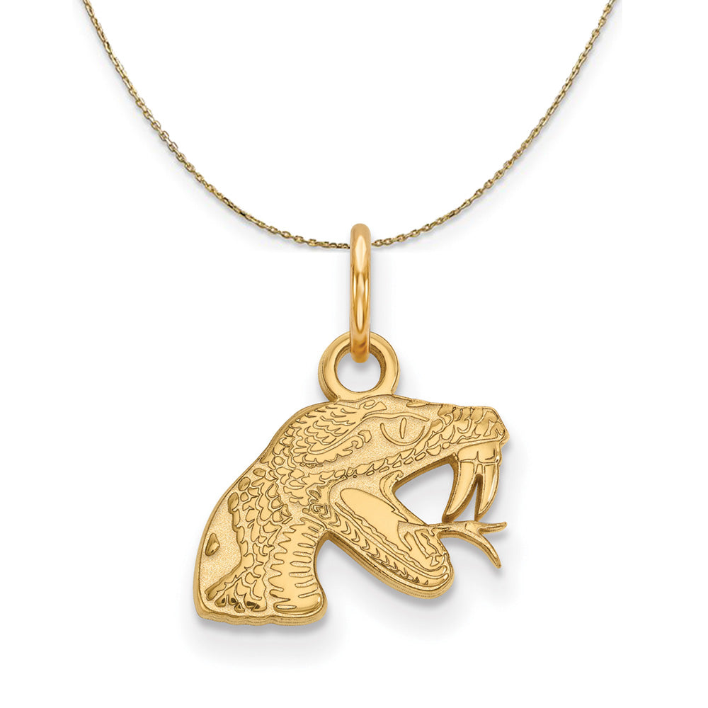 14k Yellow Gold Florida A&M U X-Small Necklace, Item N21320 by The Black Bow Jewelry Co.