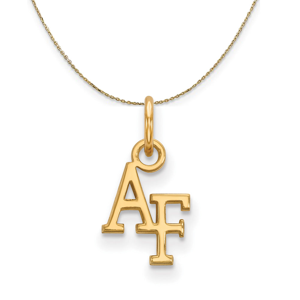 14k Yellow Gold Air Force Academy X-Small Necklace, Item N21356 by The Black Bow Jewelry Co.