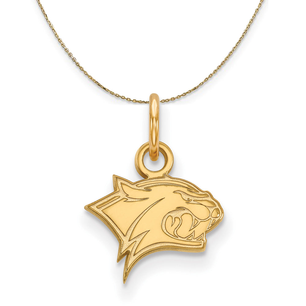 14k Yellow Gold U. of New Hampshire X-Small Necklace, Item N21361 by The Black Bow Jewelry Co.