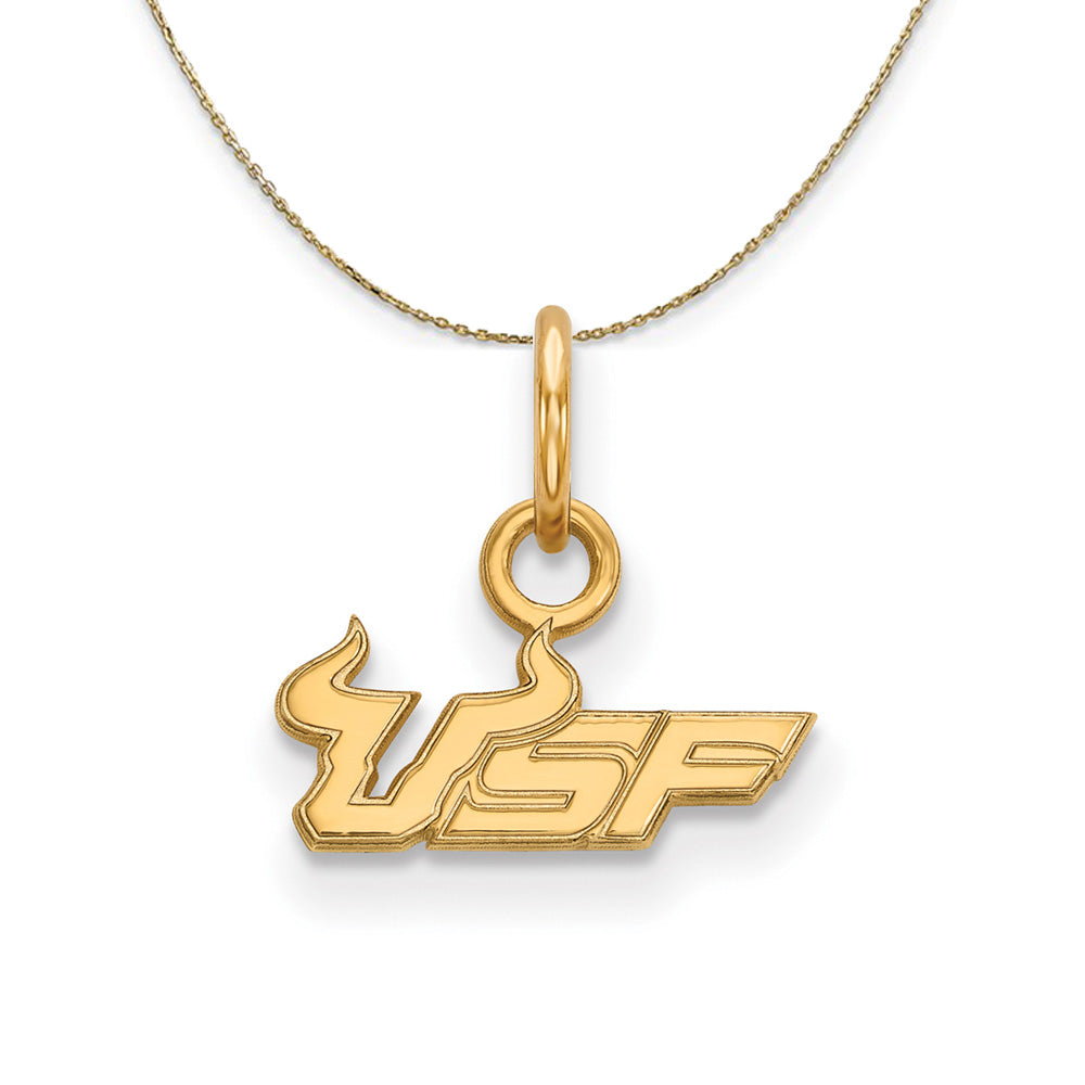 14k Yellow Gold South Florida X-Small Necklace, Item N21365 by The Black Bow Jewelry Co.