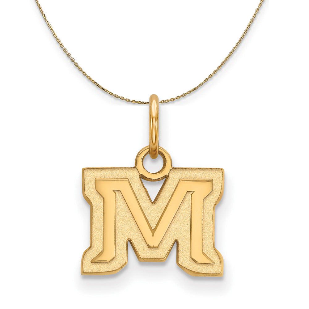 14k Yellow Gold Montana State X-Small Necklace, Item N21367 by The Black Bow Jewelry Co.